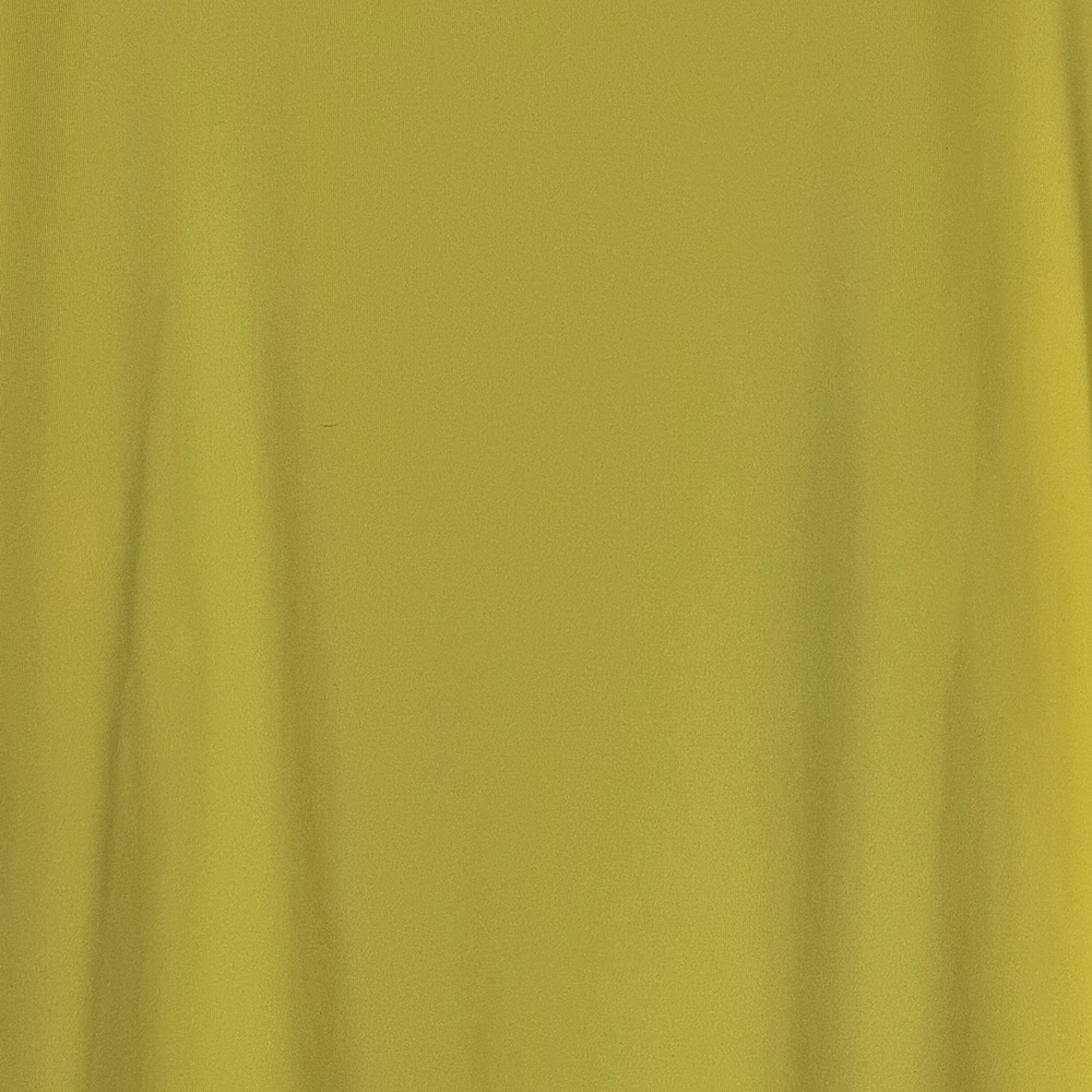 Susan Graver 3X Shirt Top Yellow Solid Short Sleeve Scoop Neck Stretch Tunic - Picture 4 of 6